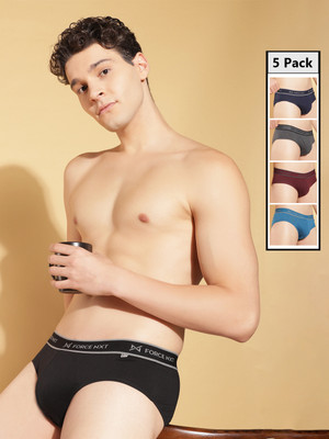 Force NXT Men Pack of 5 Super Combed Cotton Brief
