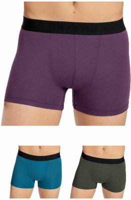 CRESMO Men Regular Fit Micro Modal Multi Trunk Pack Of 3 Brief