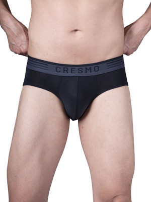 CRESMO Men Regular Fit Micro Modal Multi Pack Of 3 Brief