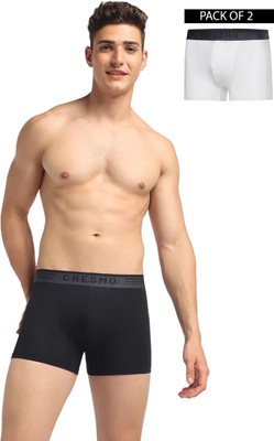 CRESMO Men Regular Fit Micro Modal Multi Trunk Pack Of 2 Brief
