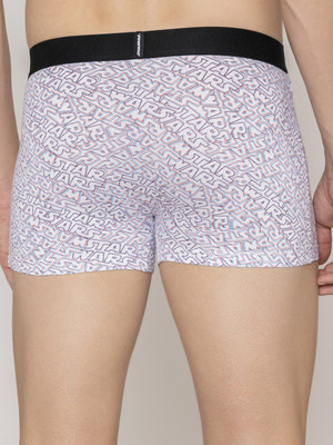 John Players Men Cotton White Graphic Printed Brief