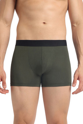 CRESMO Men Regular Fit Micro Modal Green Trunk Pack Of 1 Brief