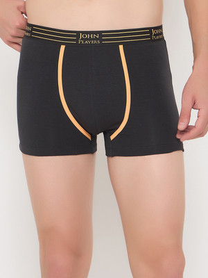John Players Men Pack of 2 Contoured Crotch Cotton Fabric (Grey) Solid Brief