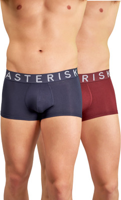 Asterisk Men Ultrasoft Micromodal Solid Short Underwear Trunk For Men Brief