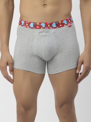 John Players Men H-Fly Cotton Fabric (Grey) Brief