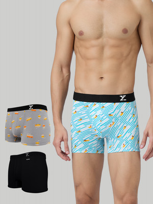 XYXX Men Solid printed, Regular Fit Cotton Brief