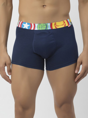 John Players Men H-Fly Cotton Fabric (Blue) Brief