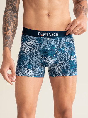 Damensch Men Combed Cotton Moisture Wicking Blue Brief