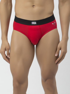 John Players Men H-Fly Cotton Fabric (Red) Brief