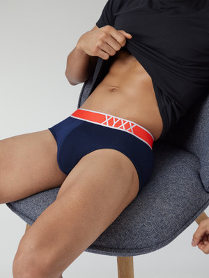 XYXX Men Volt IntelliSoft TENCEL Micro Modal Solid Men Navy Blue Brief Brief
