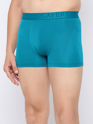 John Players Men Blue Solid Comfort Fit Brief