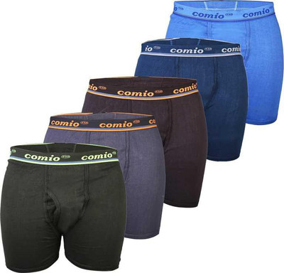 Comio Men Solid Pack of 5 Brief