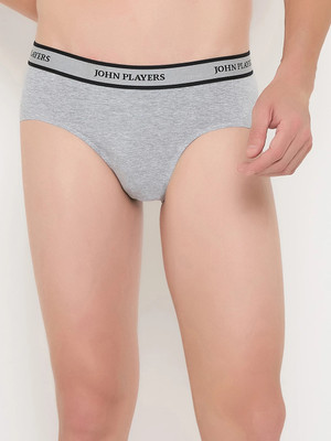 John Players Men Cotton Grey Stretch Brief