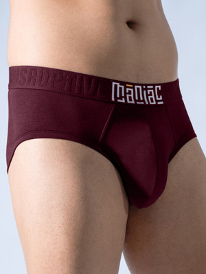 Maniac Men Anti-bacterial pouch Odor-Free Modal Self Design Men Brief Brief
