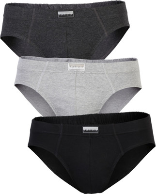 VAN HEUSEN Men Men Multicolour Pack of 3 Solid Antibacterial Colour Fresh Briefs Brief