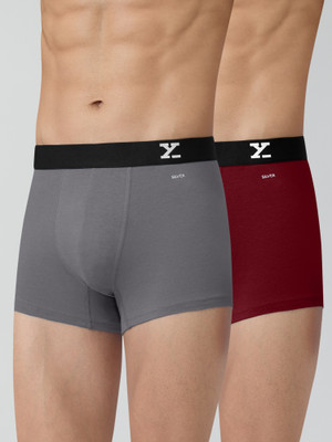 XYXX Pack Of 2 Aero Anti-bacterial Odour-free Cotton Solid Men Trunk For Rs. 303 @ 55 %