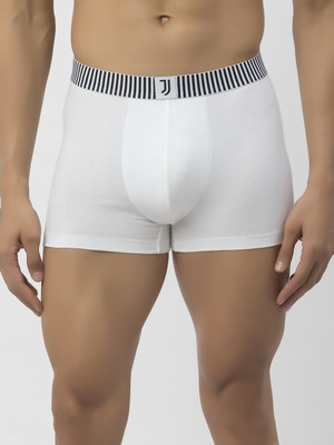 John Players Men Contoured Crotch Cotton Fabric (White) Brief