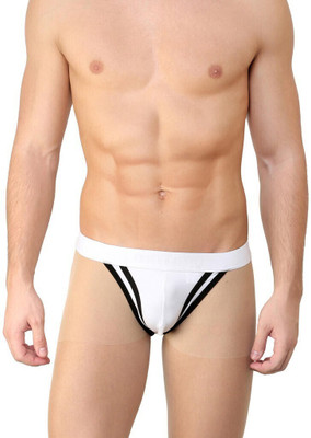 La inTimo Men Racer Jock (White/Black) Brief