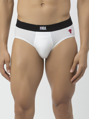 John Players Men H-Fly Cotton Fabric (White) Brief