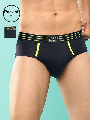 John Players Men Contoured Crotch Cotton Fabric (Blue) Brief