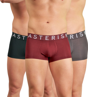 Asterisk Men MicroModal Trunk 3X Softer Than Cotton Underwer Trunk For Men Brief