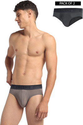 CRESMO Men Regular Fit Micro Modal Multi Pack Of 2 Brief