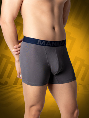Maniac Men Anti-Pilling Odour-free cotton Men Trunk Solid Men Trunk Brief