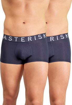 Asterisk Men Ultrasoft Micromodal Solid Short Underwear Trunk For Men Brief