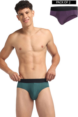 CRESMO Men Regular Fit Micro Modal Multi Pack Of 2 Brief