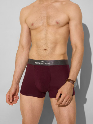 Modern Crew Men Ultrasoft Micromodal Solid Short Underwear Trunk Brief