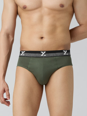 XYXX Men Nova IntelliFresh Cotton Olive Green Brief