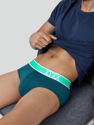 XYXX Men Volt IntelliSoft TENCEL Micro Modal Solid Men Green Brief Brief