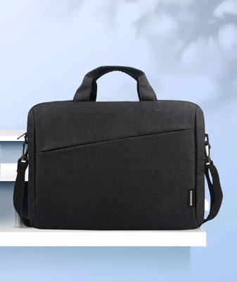 ONEGO Stylish & Sturdy Laptop & Tablet Carrying Case | Office & Messenger Bag Medium Briefcase - For Men & Women(Black)