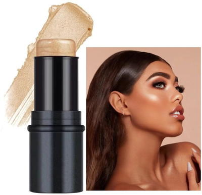 Jiwoo Long Lasting Makeup Shimmer white Highlighter Stick Highlighter(GOLD)