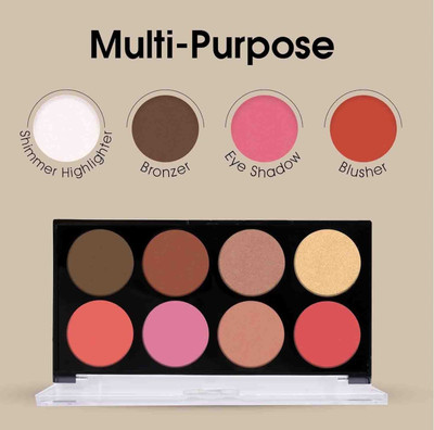 THTC Highly Pigmented & Blendable Shades | Blush & Highlighter Palette(multicolor)