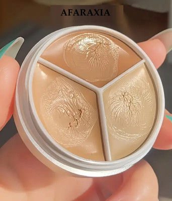 AFARAXIA 3-Shade Concealer Cream - Waterproof Concealer Cream(MULTICOLOR)