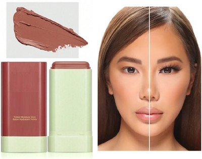 Jiwoo WATER PROOF LONG STAY CREAMY BRONZER AND BLUSHER STICK(BROWN)