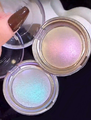 tanvi27 pearlescent diamond fine glitter brightens the eye shadow set(Silver Blue, Golden Pearl)