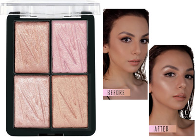 tanvi27 Face Glow Makeup Shimmery Shine Highlighter illuminator Palette Highlighter(MULTI COLOR)