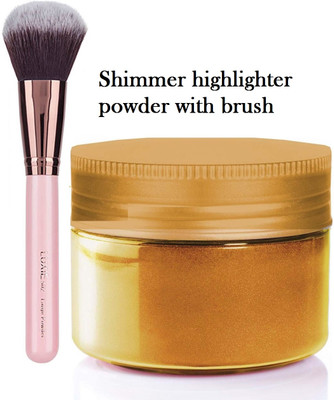 MYEONG Ultra Smooth Shine Waterproof Face or Body Highlighter with brush(2 Items in the set)