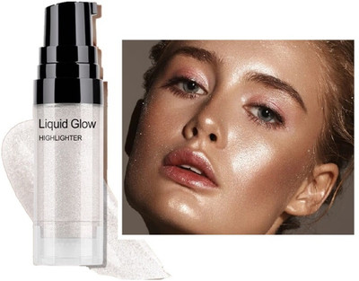 ADJD Silver Highlighter Liquid Illuminator Ultra Smooth Shine Waterproof Highlighter(Silver)