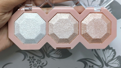 MYEONG Highly-Pigmented Powder Highlighter with Luminous Finish Highlighter Palette(Multi Shade)
