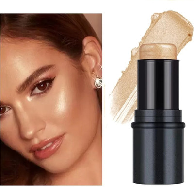 Emijun creamy highlighter stick natural glow Soft Shimmery highlighter(GOLD)