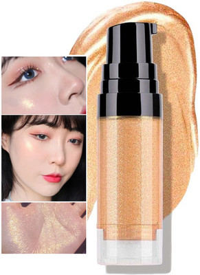 tanvi27 Strobing Liquid Highlighter Makeup Smooth Shimmer Glow Liquid Illuminator Highlighter(Mettalic Gold)