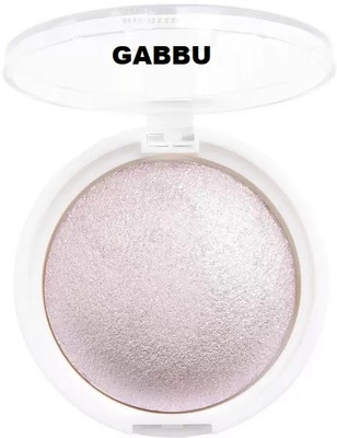 Gabbu 1 Shades Baked Face Highlighter Palette Highlighter(WHITE PINK)