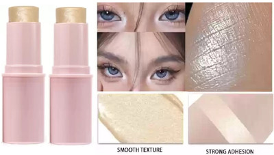 Emijun 3D Long Lasting Makeup Shimmer Highlighter Stick Highlighter COMBO(GOLD)