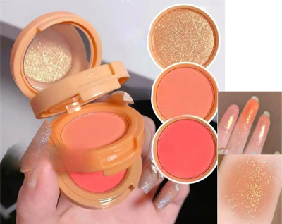 AFARAXIA Trendy Blush and Highlighter Kit, 3 in 1 Makeup Pressed Powder Palette(muliti colour)