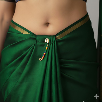 THANU'S CRAFT 12 Pcs Gold Plated Mix Multicolor Saree Pins Brooch Safety Pins Brooch(Multicolor)