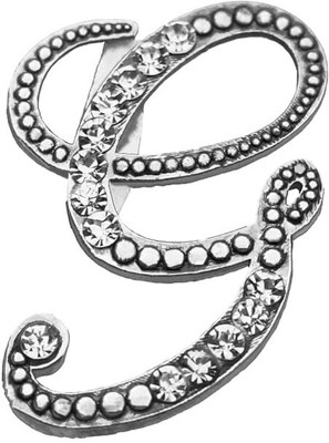 FURE G Initial Brooch(Silver)
