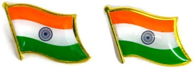 Altrona Tricolor Indian National Flag Brass India Badge,Brooch Pin Brass Badge Brooch(Gold)